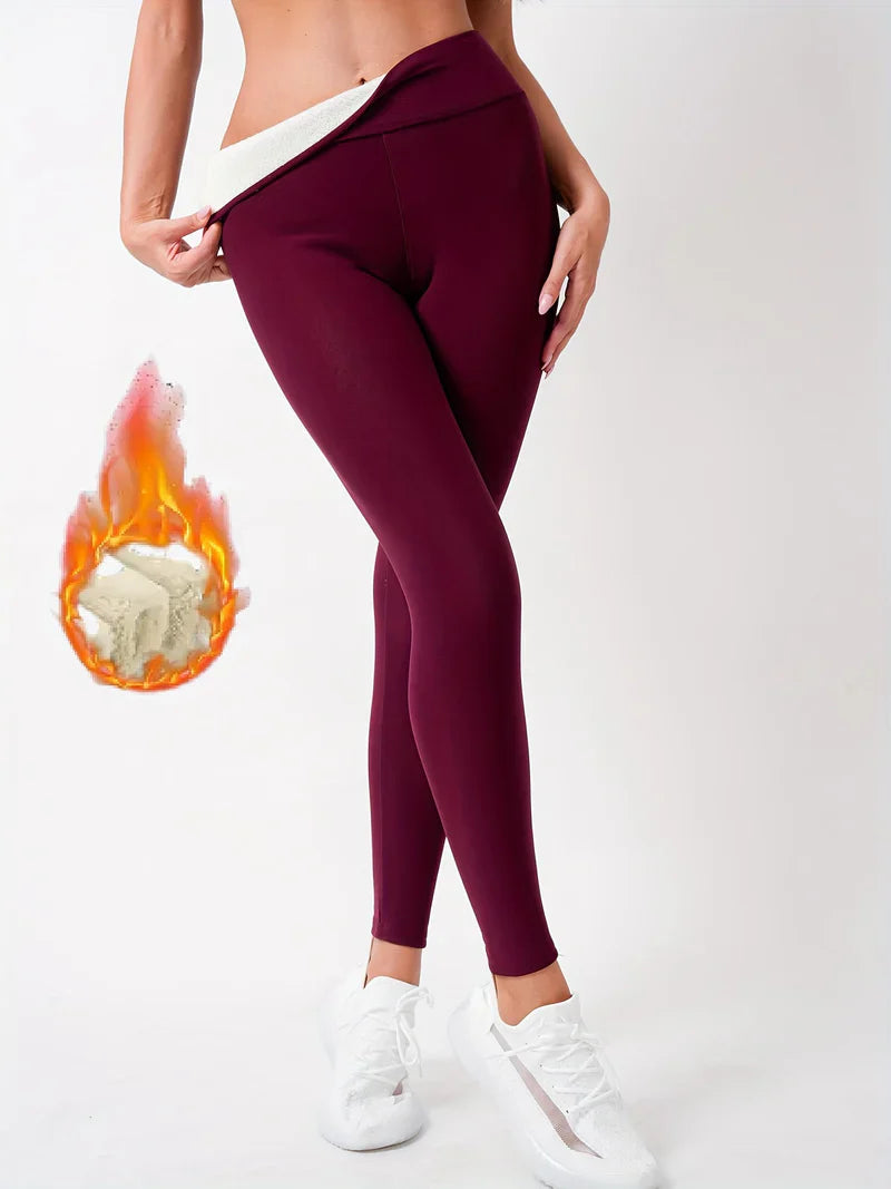 Aafke - Fleecegefütterte Leggings Mit Hoher Taille