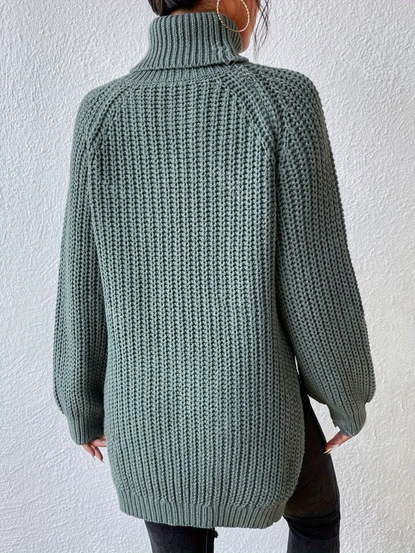 Felina – Langärmeliger Rollkragenpullover Aus Strick