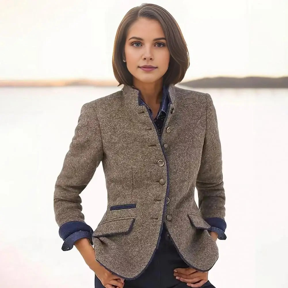 Nilja - Lässiger Langarmblazer Mit Knöpfen