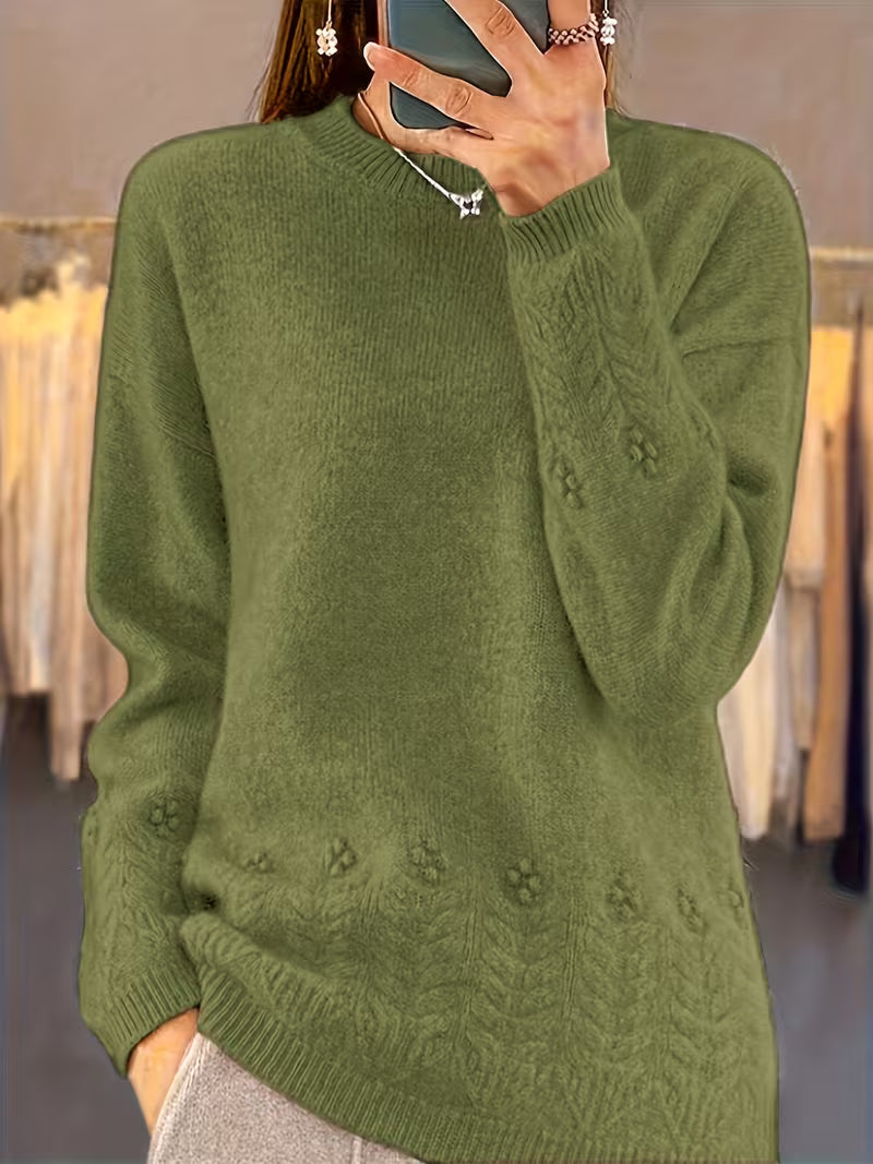 Ghizala – Pullover Mit Rundhalsausschnitt Und Blumenmuster