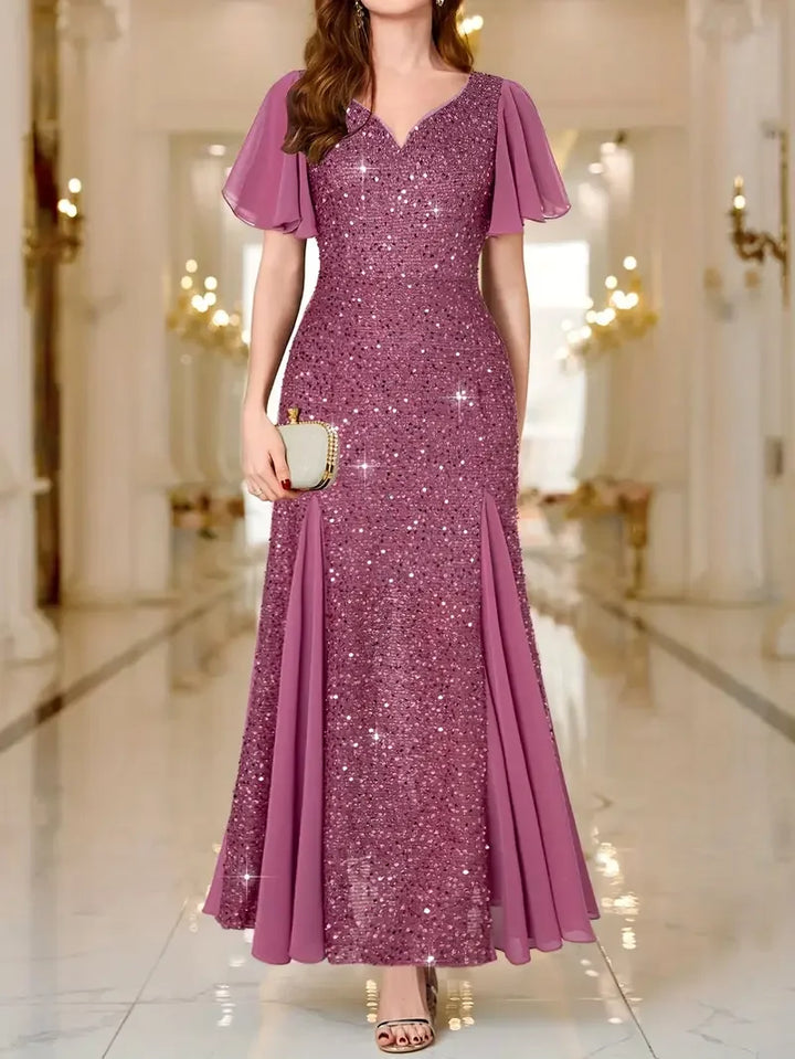 Hinrikka – Elegantes  Stilvolles Satinkleid