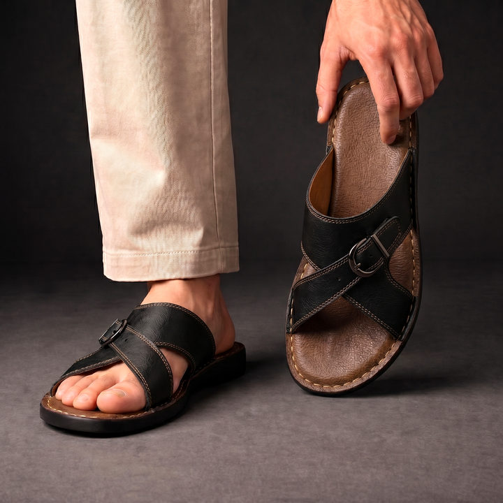 Sentner – Ledersandalen
