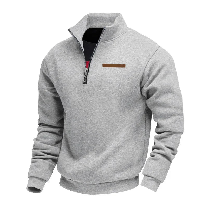 Grimm – Eleganter Pullover MIT Halbem Reißverschluss