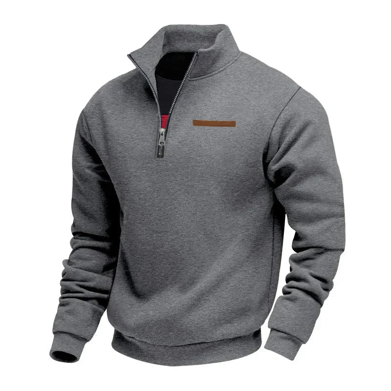Grimm – Eleganter Pullover MIT Halbem Reißverschluss