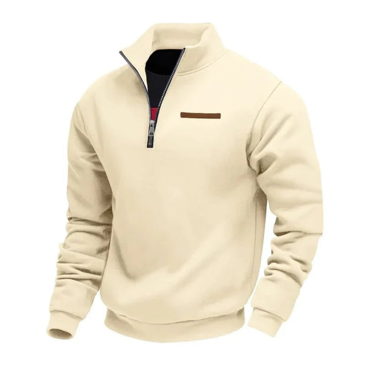 Grimm – Eleganter Pullover MIT Halbem Reißverschluss