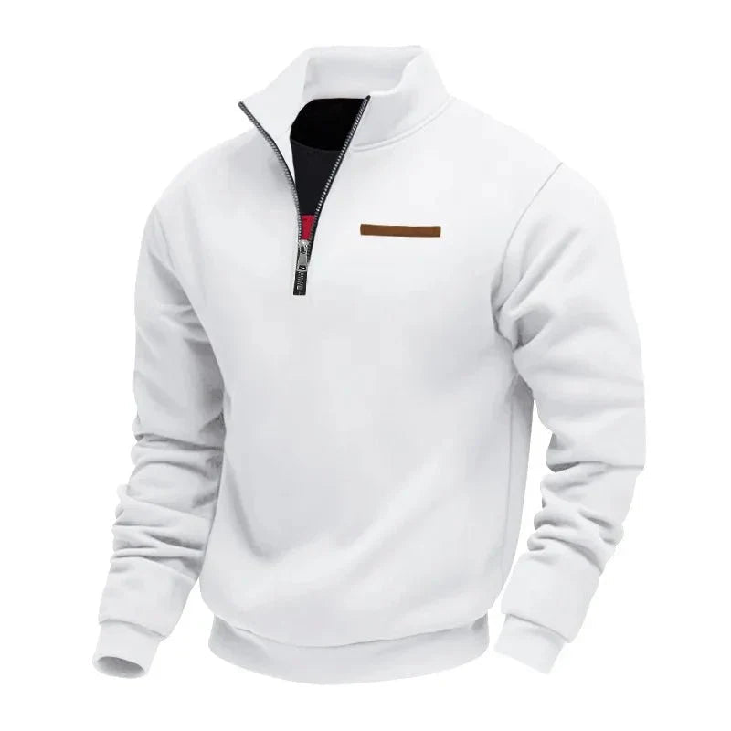 Grimm – Eleganter Pullover MIT Halbem Reißverschluss