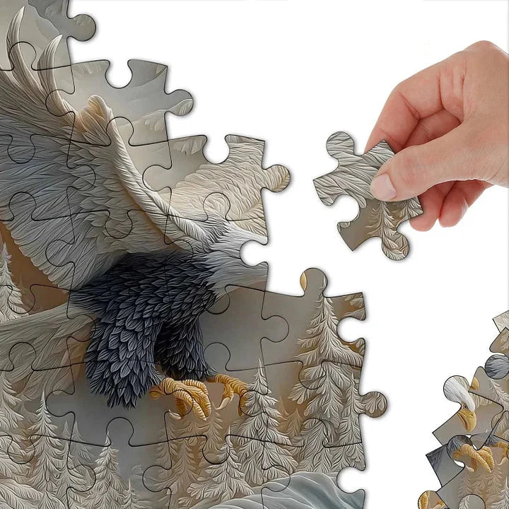 TalonCraft – Geschnitztes Adler-Puzzle für die Wohnraumdekoration