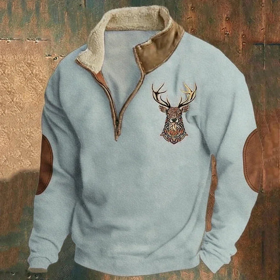 Nohan – Elegantes Sweatshirt Mit Hirschmotiv