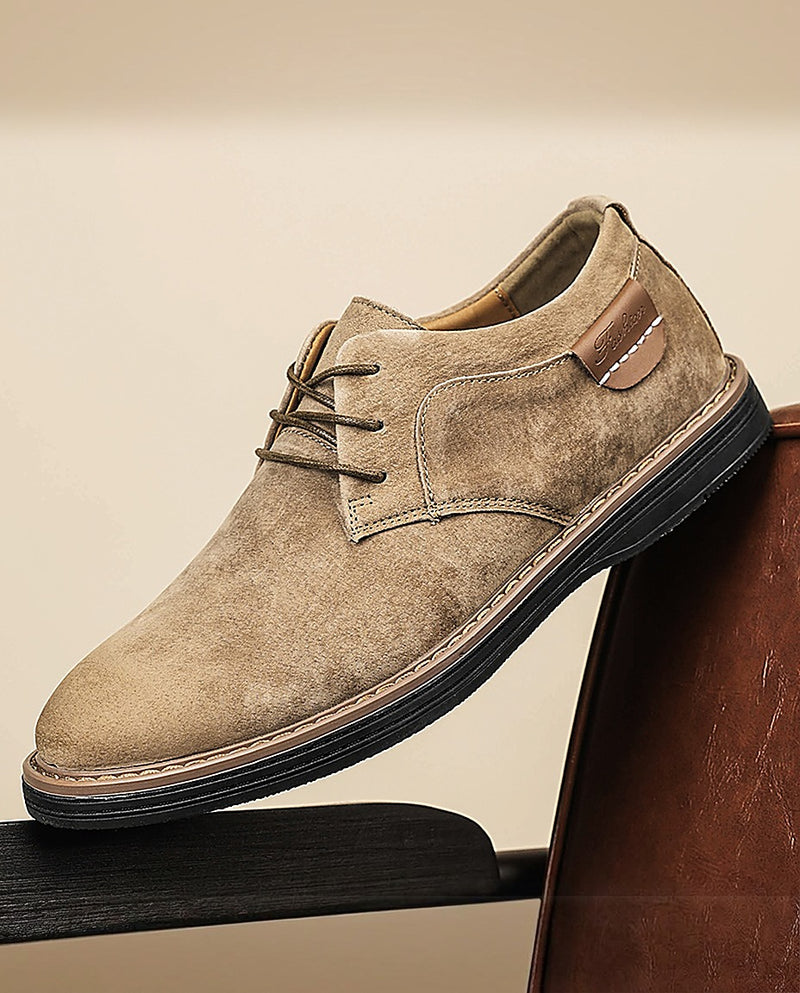 Erling – Schnürschuhe Aus Wildleder Mit Kontrastnähten