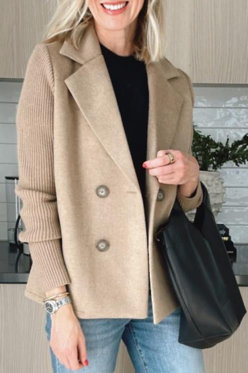 Kittiya – Eleganter Strickblazer Mit Langen Ärmeln