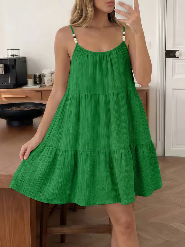 Masley – Minikleid mit Spaghettiträgern Und Lockerer Passform