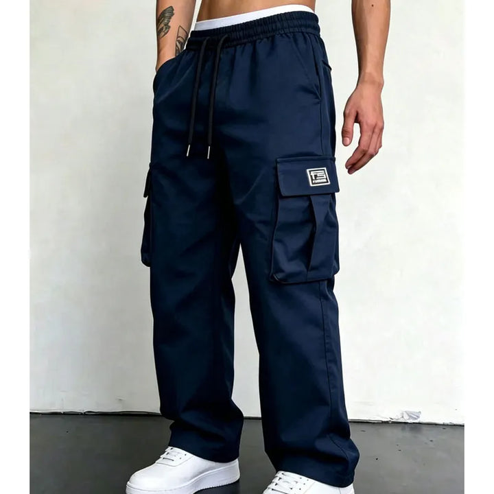 Nesham – Cargohose mit Kordelzug in der Taille und Taschen