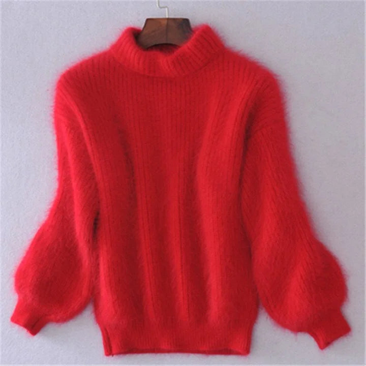 Kanita - Jahrgang-Strickpullover Aus Angora