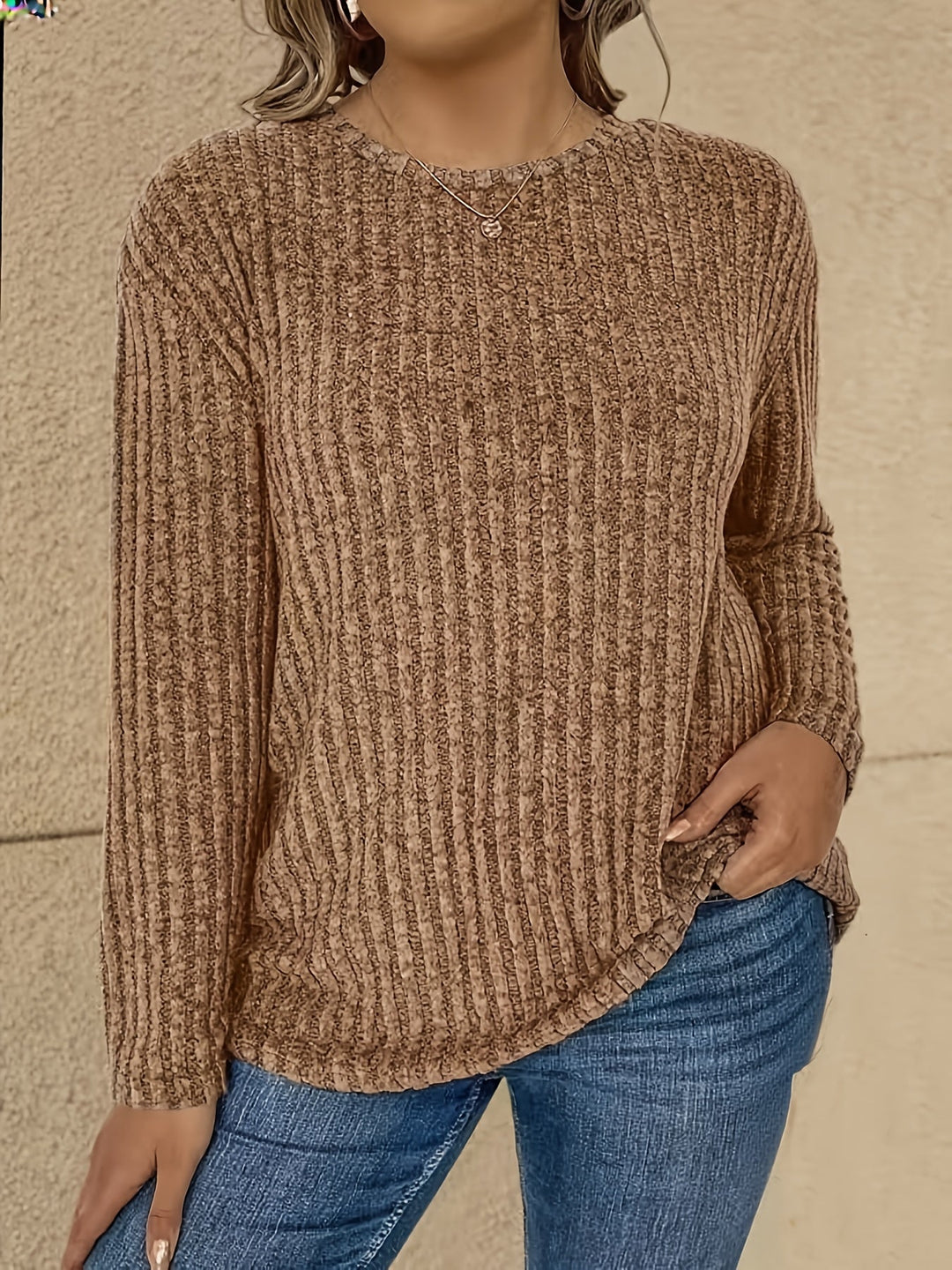 Katiya - Lässiger Locker Sitzender Pullover Mit Langen Ärmeln