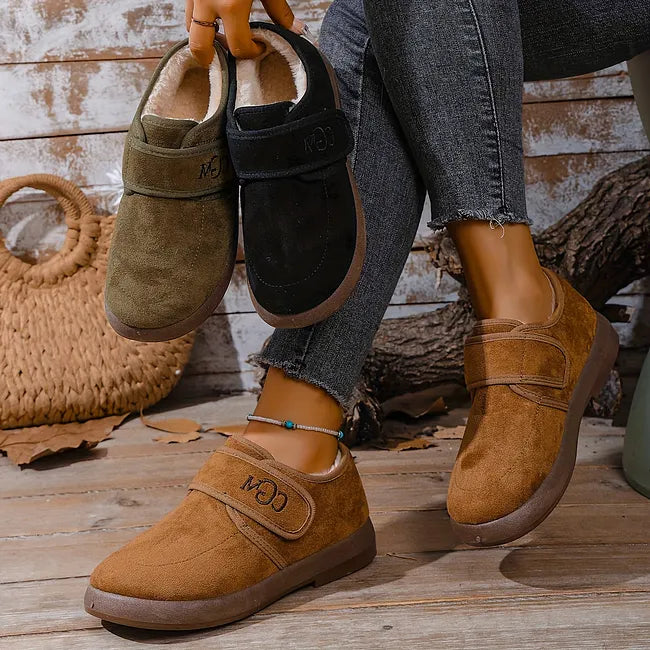 Rokia – Schuhe Aus Kunstfell Mit Verstellbarem Riemen