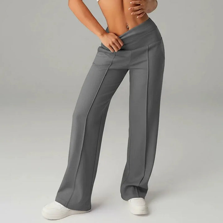 Alimatou - Gerade Sitzende Hose Mit Weitem Bein