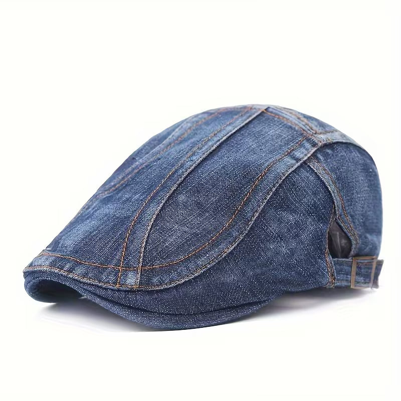DenimCrown – Lässige Unisex Jeans-Baskenmütze