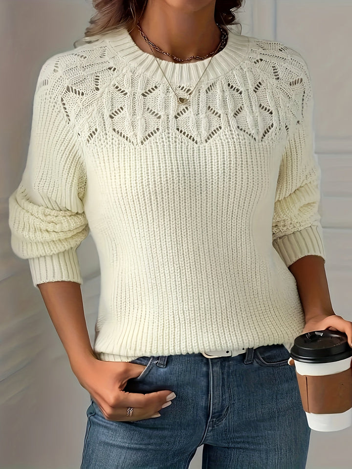 Nasia – Eleganter Langarmpullover