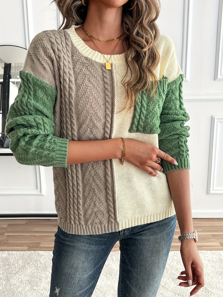 Klarysse - Langärmeliger Pullover Mit Tasche