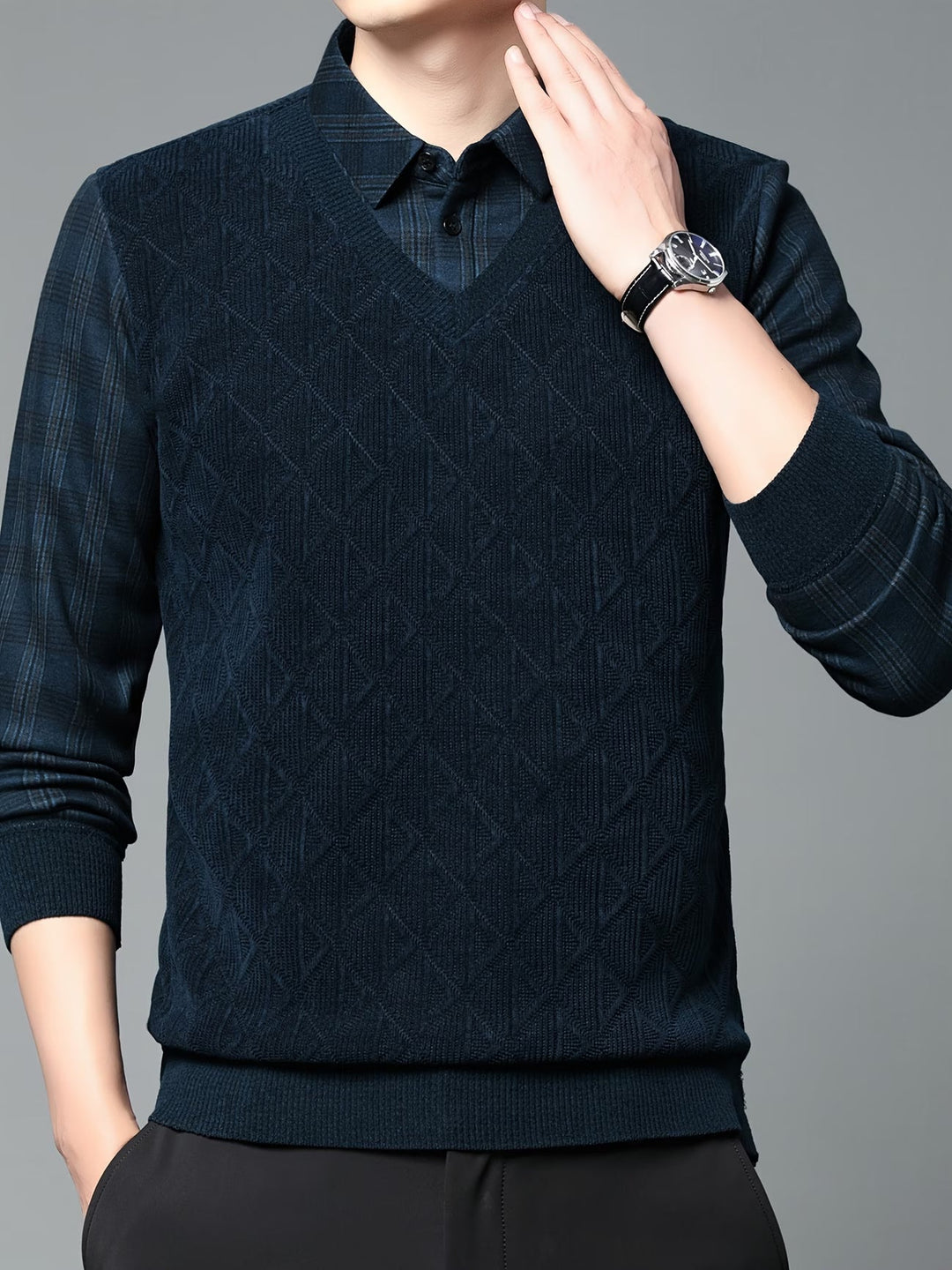 Alan – Langärmeliger Strickpullover