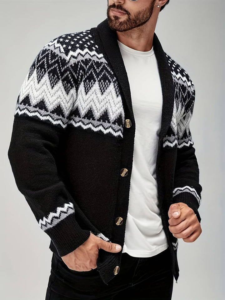 Elroy - Lässiger Pullover Mit Geometrischem Muster