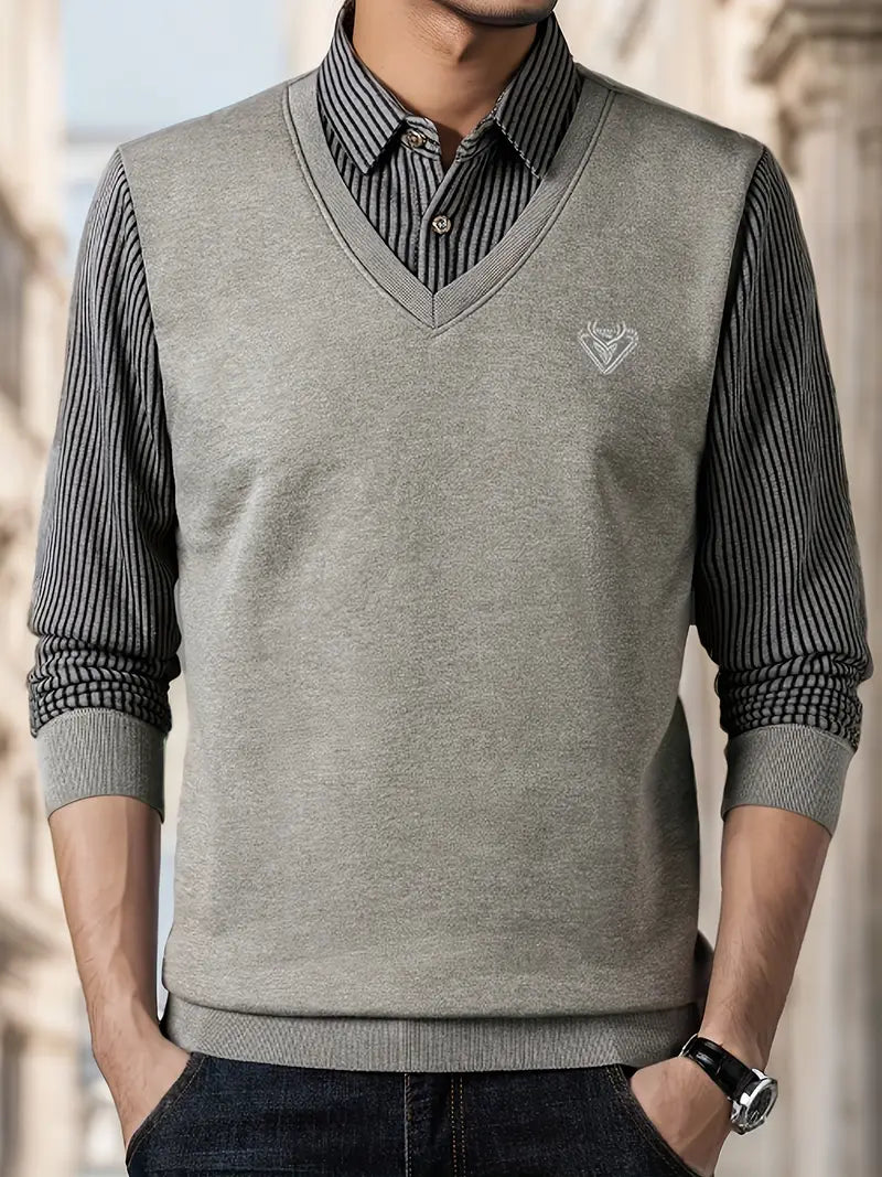 Leroy – Lässiger Langarm Strickpullover