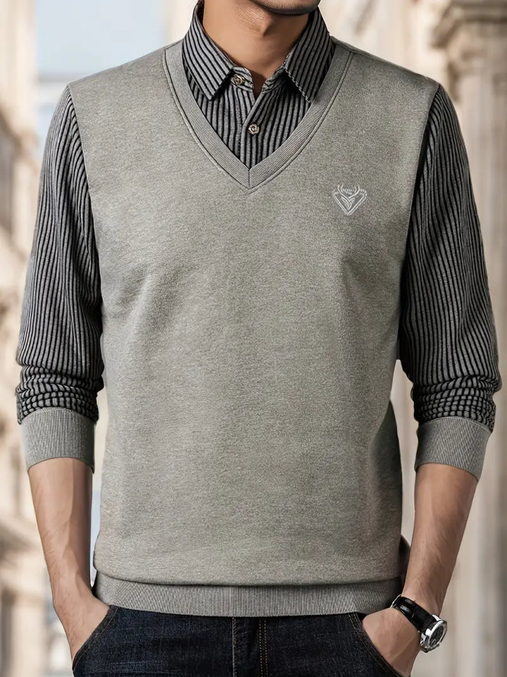 Leroy – Lässiger Langarm Strickpullover