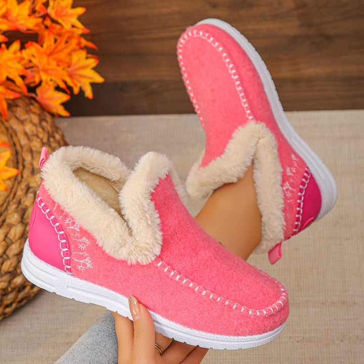 Aleeza - Casual Fleece Lined Slippers