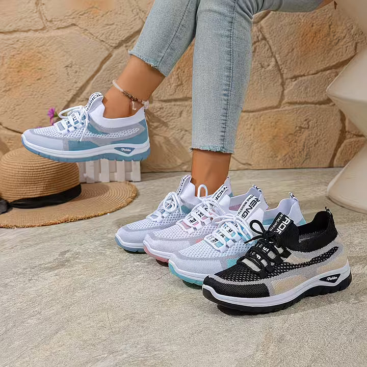 Loreta - Atmungsaktive Mesh Sneaker Mit Farbverlauf