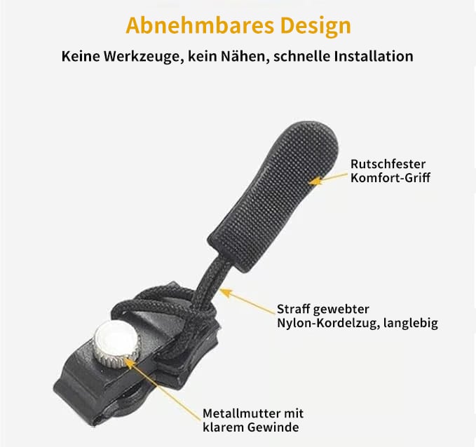 ZipperMate – Abnehmbarer Universal Reißverschluss Reparaturstift