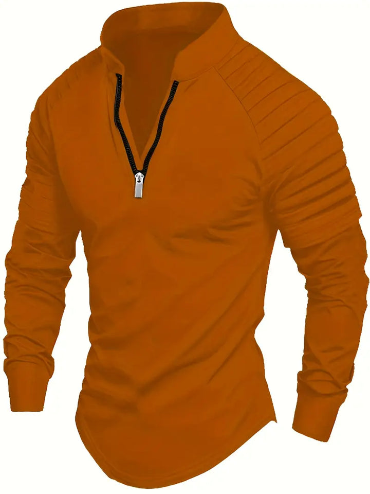Linwood  - Langärmliges Polo Hemd Mit Reißverschluss