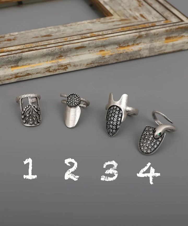 Marinan – Boho Verstellbares Nagelring Set 4 Stück