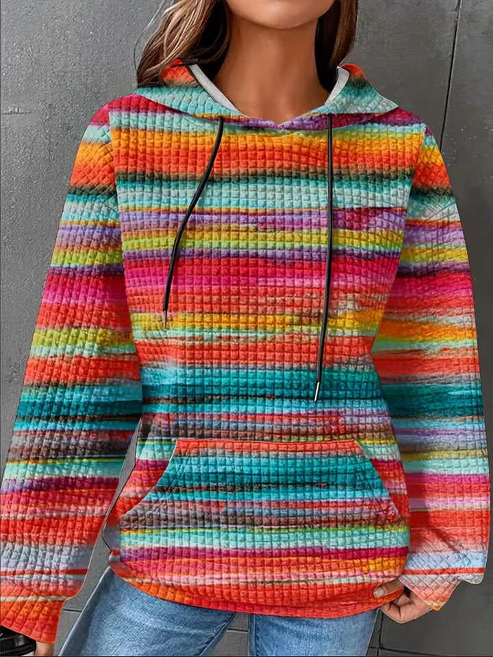 Leoiza – Kapuzenpullover MIT Regenbogenmuster