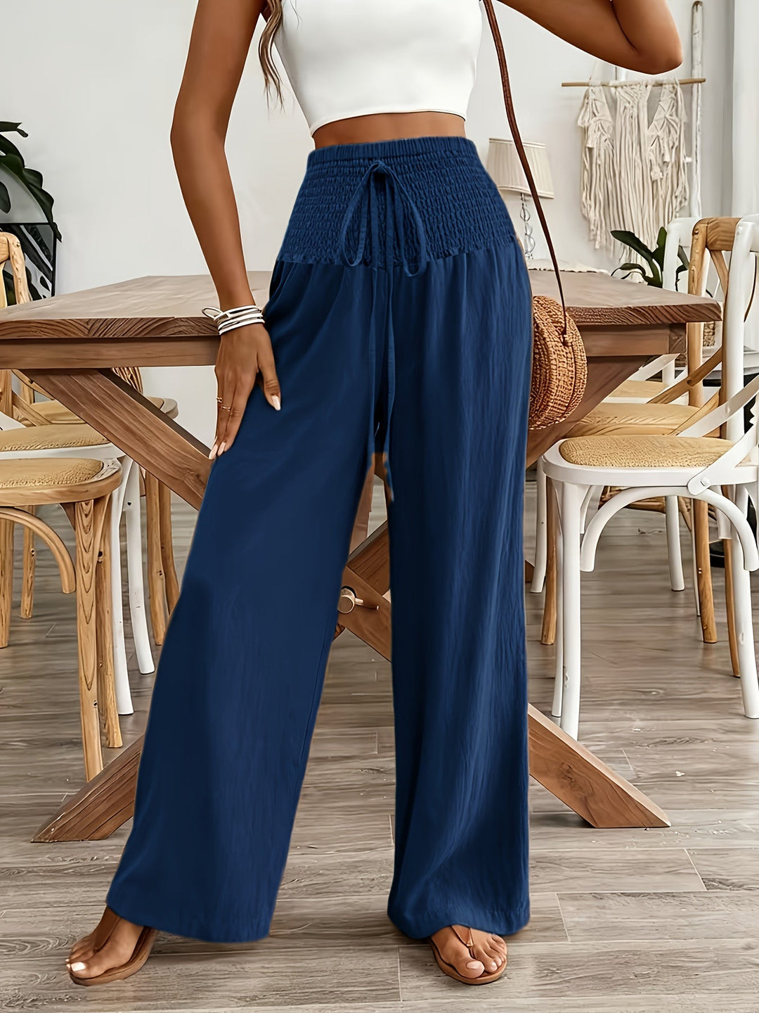 Rebeki - Atmungsaktive Lange Hose Aus Baumwolle