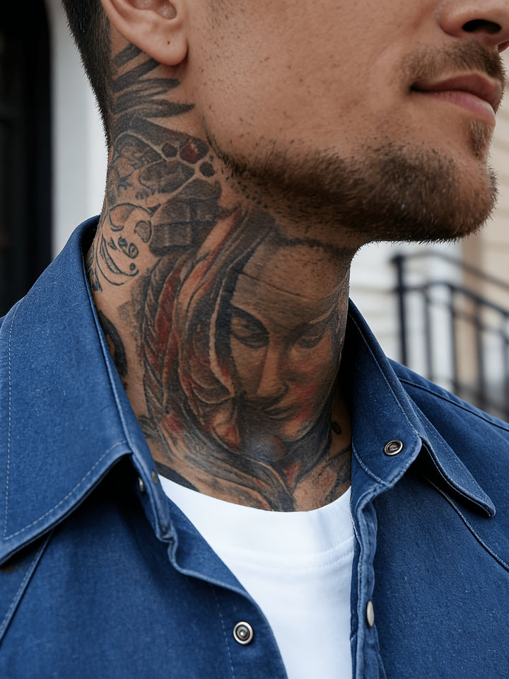 Zeynal - Lässiges Jeans Hemd