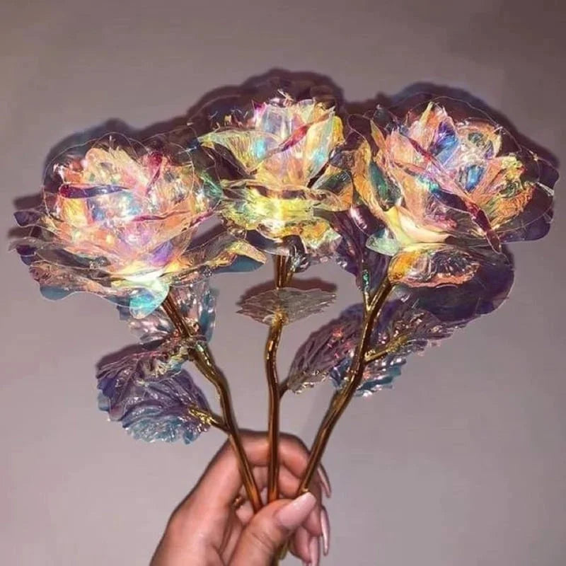 GlowPetal – Bunte Kristall Rose