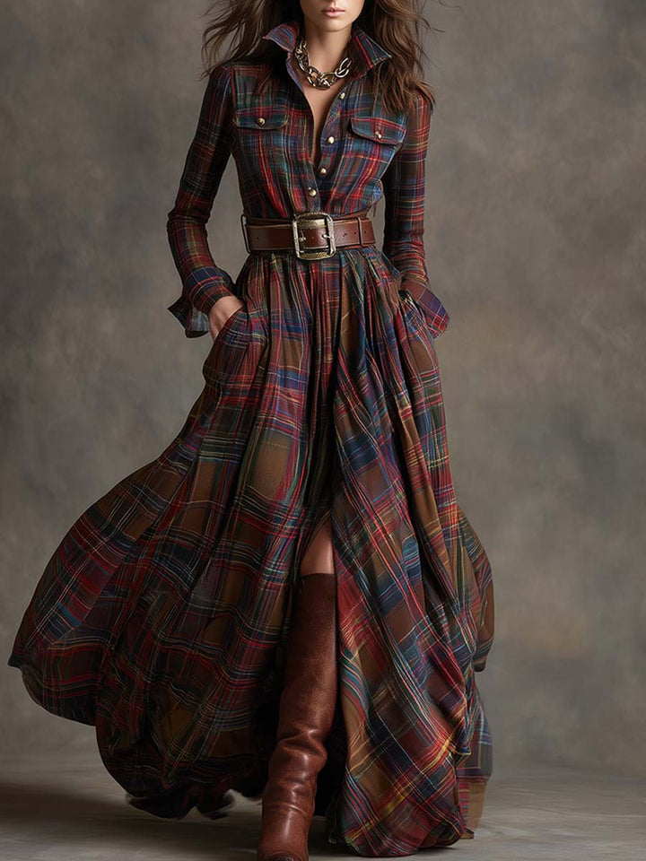 Hadasa – Maxikleid Mit Taillengürtel