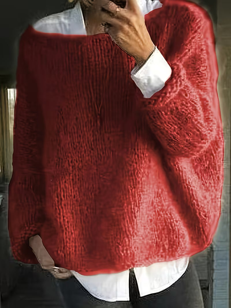 Maristela – Lässiger, Locker sitzender Pullover Mit Langen Ärmeln