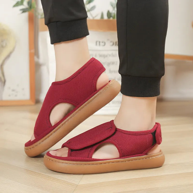 Karena – Verstellbare Rutschfeste Sandalen Mit Klettverschluss