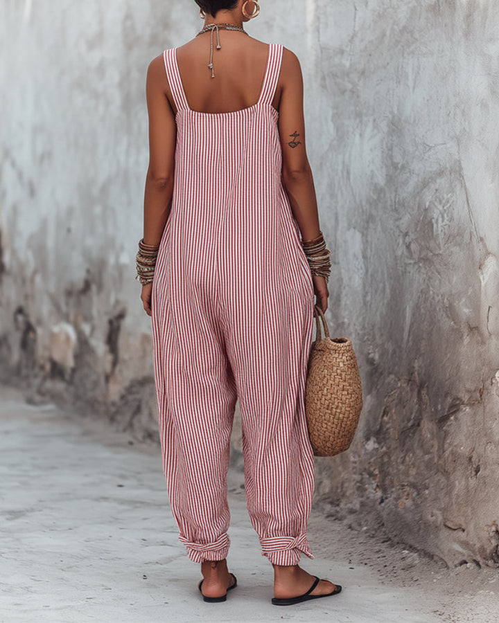 Keri – Jumpsuit mit weitem Bein und Trägern