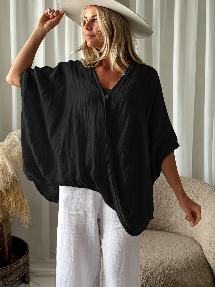 Winnie - Bluse Im Bohemian Stil Mit Weiten Ärmeln