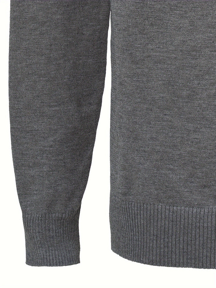 Sumuel – Strickpullover Mit Reißverschluss Und Geripptem Kragen