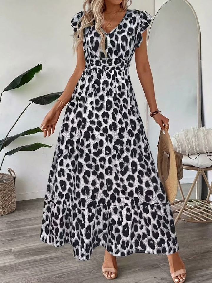 Ranika – Ärmelloses Maxi Kleid Mit V-Ausschnitt