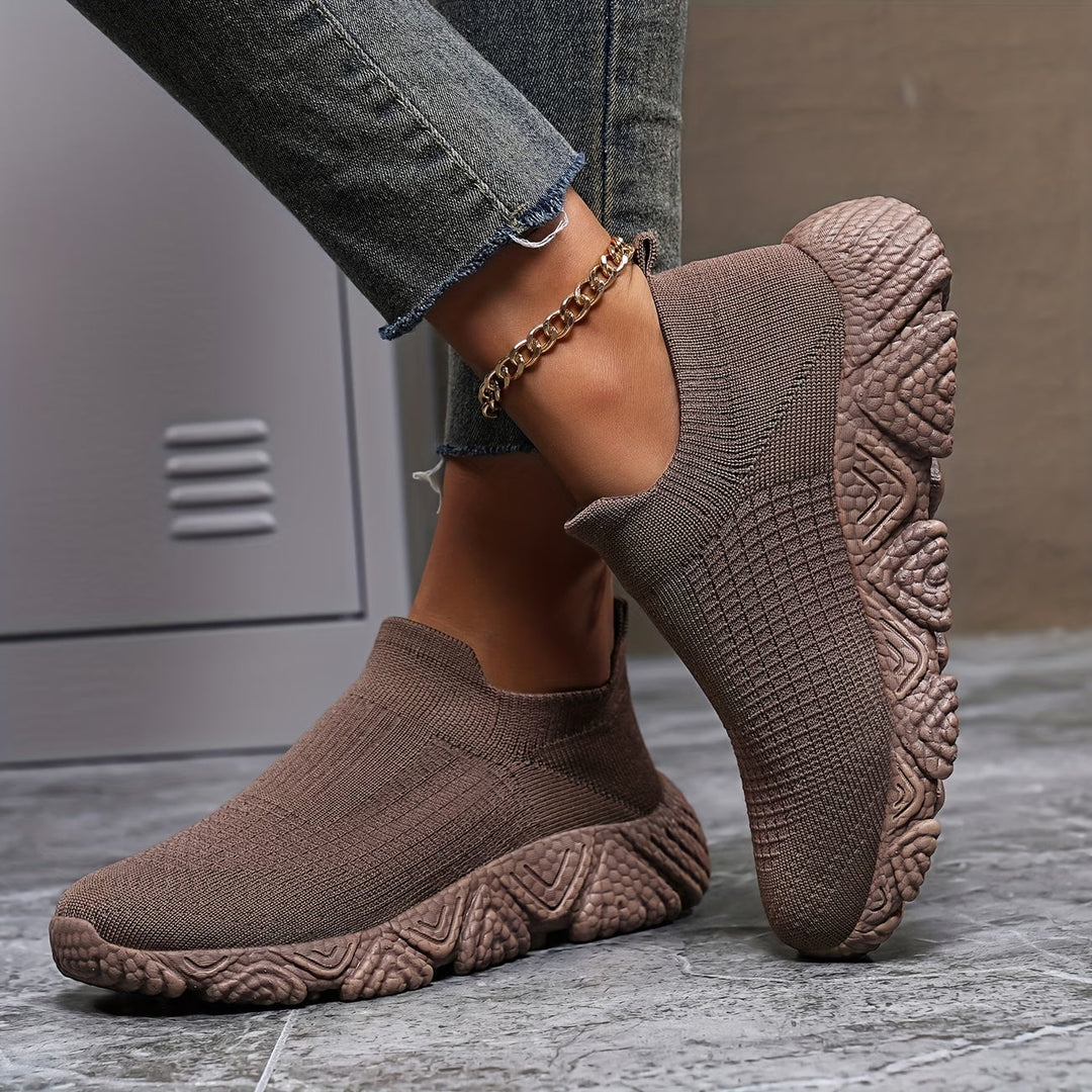 Elisha – Gestrickte Schuhe Mit Klobiger Sohle