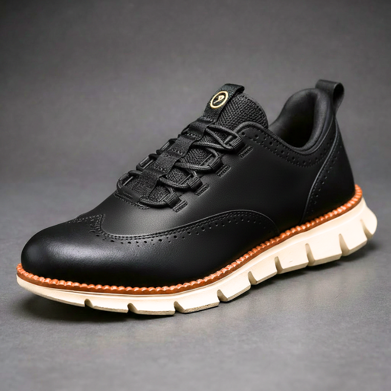 Heijnen – Sneaker Aus Leder im Wingtip Brogue Stil