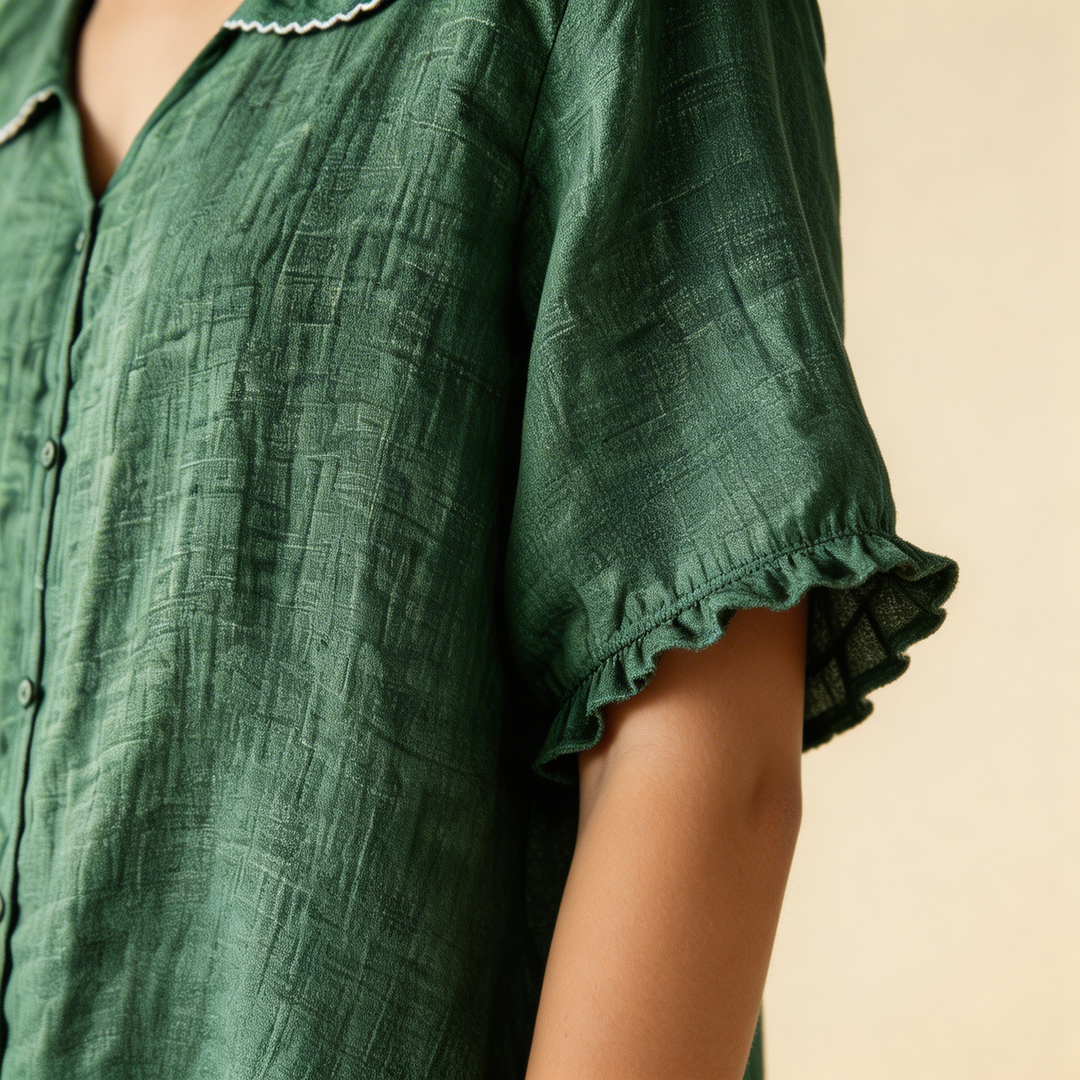 Meygan – Bluse Mit Peter-Pan-Kragen