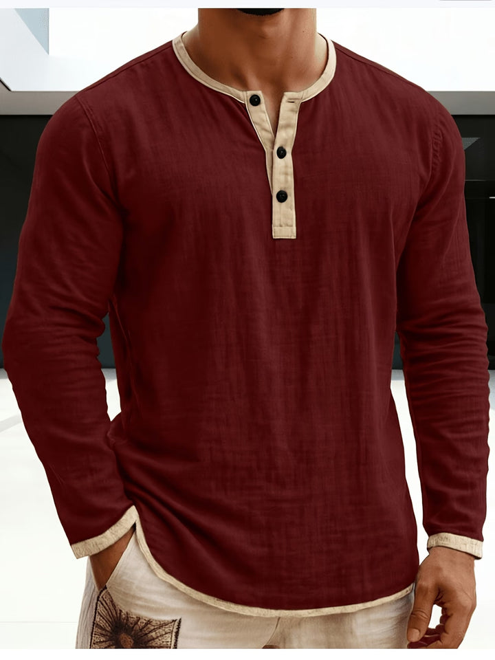 Alper - Long Sleeve Polo Shirt
