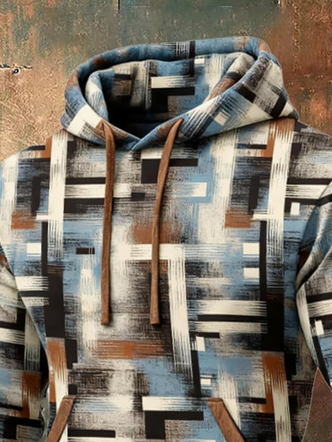 Sodhi – Sweatshirt Im Retro Stil Mit Farbblock Drucken