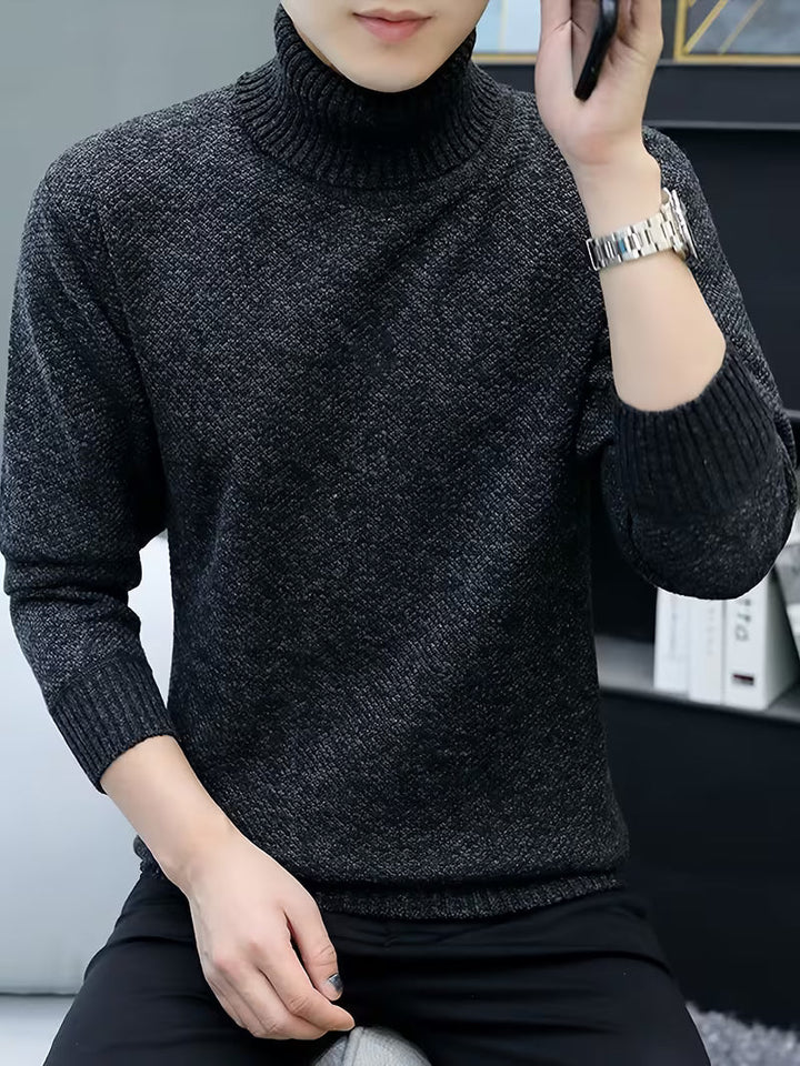 Wessam – Eleganter Strick Pullover Mit Rollkragen