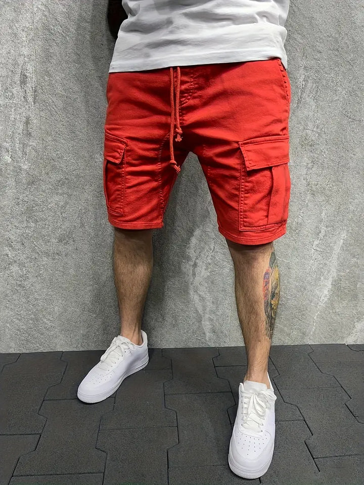 Jelte – Lässig  Nicht Dehnbar Kordelzug Fracht Shorts